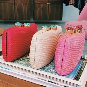 COPY - Kayu Jen clutch/cross body w/ turquoise rock